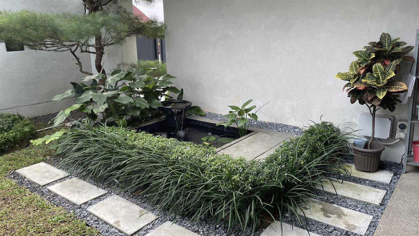 Beautiful tropical garden path inspiration for landscaping quote
